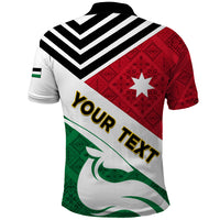 Jordan Independence Day Polo Shirt Jordanie Folk Pattern Flag Style - Wonder Print Shop