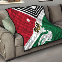Jordan Independence Day Quilt Jordanie Folk Pattern Flag Style - Wonder Print Shop