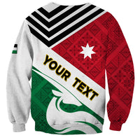 Jordan Independence Day Sweatshirt Jordanie Folk Pattern Flag Style - Wonder Print Shop