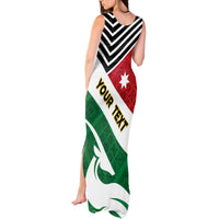 Jordan Independence Day Tank Maxi Dress Jordanie Folk Pattern Flag Style - Wonder Print Shop