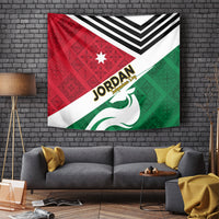 Jordan Independence Day Tapestry Jordanie Folk Pattern Flag Style - Wonder Print Shop