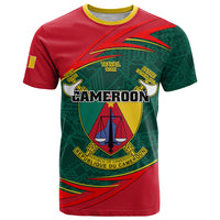 Cameroon T Shirt Cameroun Coat Of Arms Mix African Pattern - Wonder Print Shop