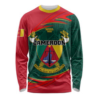 Personalised Cameroon Long Sleeve Shirt Cameroun Coat Of Arms Mix African Pattern LT01