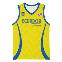 Custom Ecuador 2026 World Football Basketball Jersey La Tri Go Champion Yellow Edition