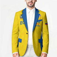 Custom Ecuador 2026 World Football Blazer La Tri Go Champion Yellow Edition