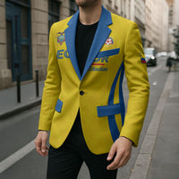 Custom Ecuador 2026 World Football Blazer La Tri Go Champion Yellow Edition