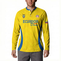 Custom Ecuador 2026 World Football Button Sweatshirt La Tri Go Champion Yellow Edition