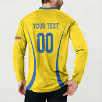 Custom Ecuador 2026 World Football Button Sweatshirt La Tri Go Champion Yellow Edition