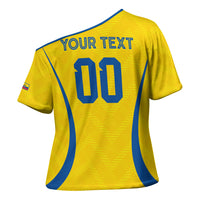 Custom Ecuador 2026 World Football Cross Shoulder Shirt La Tri Go Champion Yellow Edition