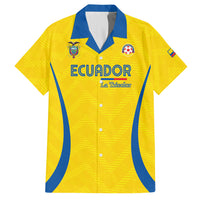 Custom Ecuador 2026 World Football Hawaiian Shirt La Tri Go Champion Yellow Edition
