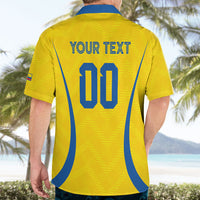 Custom Ecuador 2026 World Football Hawaiian Shirt La Tri Go Champion Yellow Edition