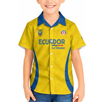 Custom Ecuador 2026 World Football Hawaiian Shirt La Tri Go Champion Yellow Edition