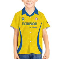 Custom Ecuador 2026 World Football Kid Hawaiian Shirt La Tri Go Champion Yellow Edition