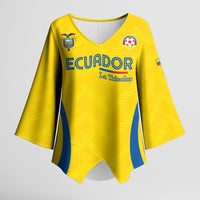 Custom Ecuador 2026 World Football Kimono Sleeve Blouse La Tri Go Champion Yellow Edition