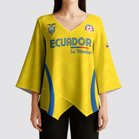 Custom Ecuador 2026 World Football Kimono Sleeve Blouse La Tri Go Champion Yellow Edition