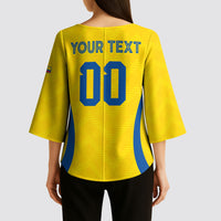 Custom Ecuador 2026 World Football Kimono Sleeve Blouse La Tri Go Champion Yellow Edition