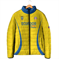 Custom Ecuador 2026 World Football Padded Jacket La Tri Go Champion Yellow Edition