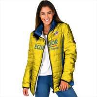 Custom Ecuador 2026 World Football Padded Jacket La Tri Go Champion Yellow Edition