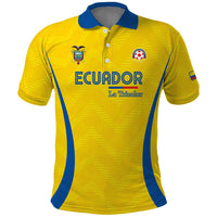 Custom Ecuador 2026 World Football Polo Shirt La Tri Go Champion Yellow Edition