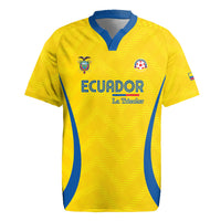 Custom Ecuador 2026 World Football Rugby Jersey La Tri Go Champion Yellow Edition