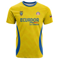 Custom Ecuador 2026 World Football T Shirt La Tri Go Champion Yellow Edition