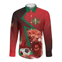 Custom Morocco 2026 World Football Long Sleeve Button Shirt Together for One Goal Champions