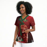 Custom Morocco 2026 World Football Scrub Top Together for One Goal Champions