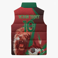 Custom Morocco 2026 World Football Sleeveless Puffer Jacket Together for One Goal Champions