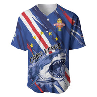 Custom World Football 2026 Cabo Verde Baseball Jersey Tubaroes Azuis Victory