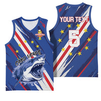 Custom World Football 2026 Cabo Verde Basketball Jersey Tubaroes Azuis Victory