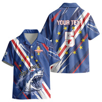 Custom World Football 2026 Cabo Verde Kid Hawaiian Shirt Tubaroes Azuis Victory LT01