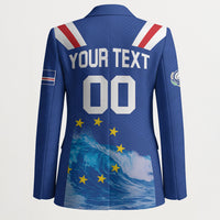 Custom Cape Verde Football 2026 Blue Shark Blazer Go Champions