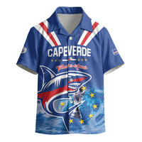 Custom Cape Verde Football 2026 Blue Shark Kid Hawaiian Shirt Go Champions