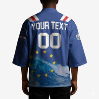 Custom Cape Verde Football 2026 Blue Shark Kimono Go Champions