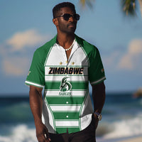 Custom Zimbabwe Rugby 3rd Africa Cup Hawaiian Shirt The Sables Back-to-Back Champions