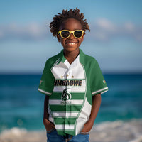 Custom Zimbabwe Rugby 3rd Africa Cup Kid Hawaiian Shirt The Sables Back-to-Back Champions