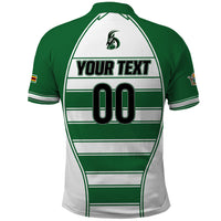 Custom Zimbabwe Rugby 3rd Africa Cup Polo Shirt The Sables Back-to-Back Champions