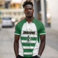 Custom Zimbabwe Rugby 3rd Africa Cup Polo Shirt The Sables Back-to-Back Champions