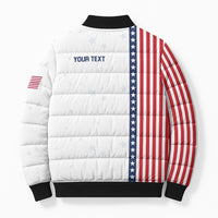 Personalized Soccer USA Est 1913 Bomber Puffer Jacket Patriotic United States