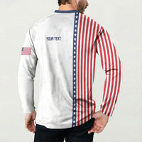 Personalized Soccer USA Est 1913 Button Sweatshirt Patriotic United States
