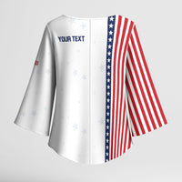 Personalized Soccer USA Est 1913 Kimono Sleeve Blouse Patriotic United States