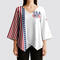 Personalized Soccer USA Est 1913 Kimono Sleeve Blouse Patriotic United States