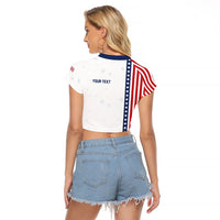 Personalized Soccer USA Est 1913 Raglan Cropped T Shirt Patriotic United States