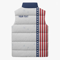 Personalized Soccer USA Est 1913 Sleeveless Puffer Jacket Patriotic United States