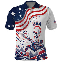 Personalized Soccer USA Polo Shirt US Dynamic Stylized