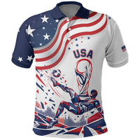 Personalized Soccer USA Polo Shirt US Dynamic Stylized