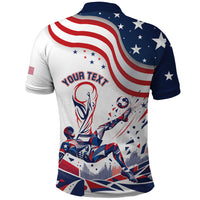 Personalized Soccer USA Polo Shirt US Dynamic Stylized
