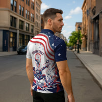 Personalized Soccer USA Zipper Polo Shirt US Dynamic Stylized