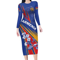 Armenia Family Matching Long Sleeve Bodycon Dress and Hawaiian Shirt Mek Azg Mek Mshakouyt - Wonder Print Shop