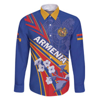 Armenia Family Matching Off The Shoulder Long Sleeve Dress and Hawaiian Shirt Mek Azg Mek Mshakouyt - Wonder Print Shop